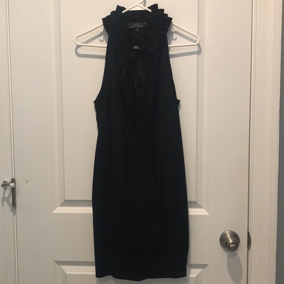 Robert Rodriguez Silk Ruffle Neck Cocktail Mini Halter Racerback Dress holiday - Picture 8 of 15